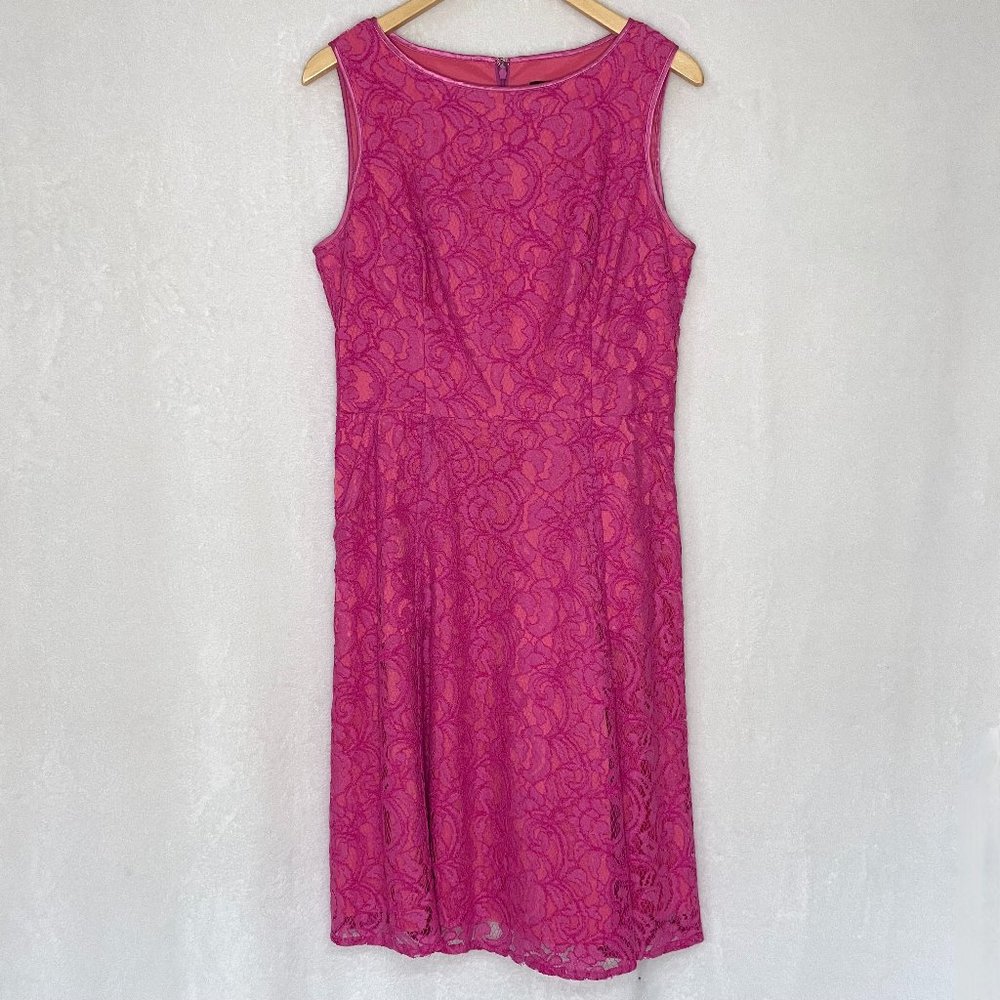 Adrianna Papell Lace A-Line Dress